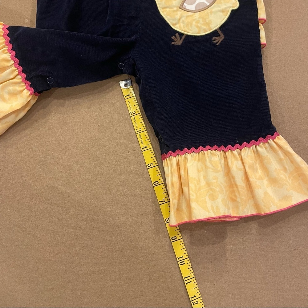 Shrimp & Grits Kids Corduroy Chicken Girls Jumper Size 6M - Picture 11 of 11